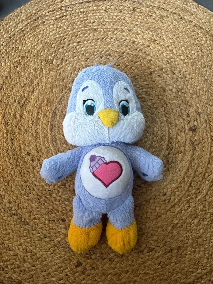 Peluche pingouin vintage bisounours