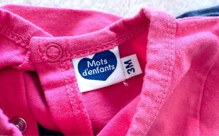 lots de 4 pyjamas cotons  « mots d’enfants » T3 mois - photo numéro 5