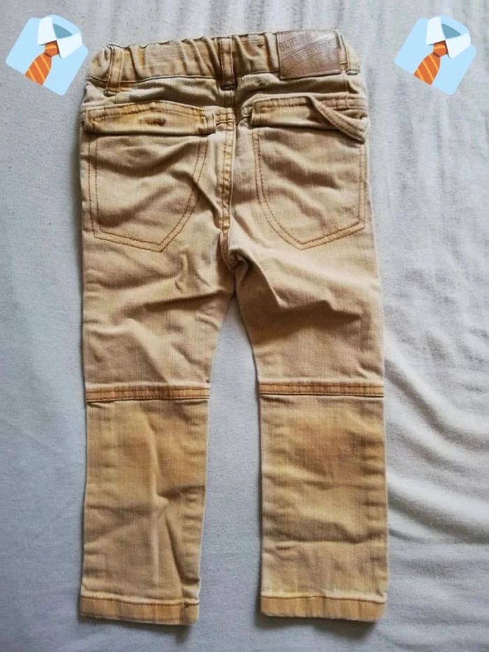 Jean Beige à Bouton Braguette "Kid Kanai" - Taille 24 Mois - photo numéro 2