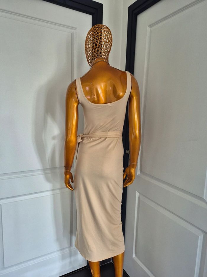 Robe Longue A Nouer Femme Crème Taille XL/42 - photo numéro 2