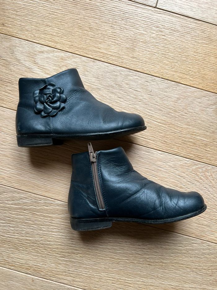 Bottines de angelitos taille 29 bleu marine état satisfaisant - photo numéro 3