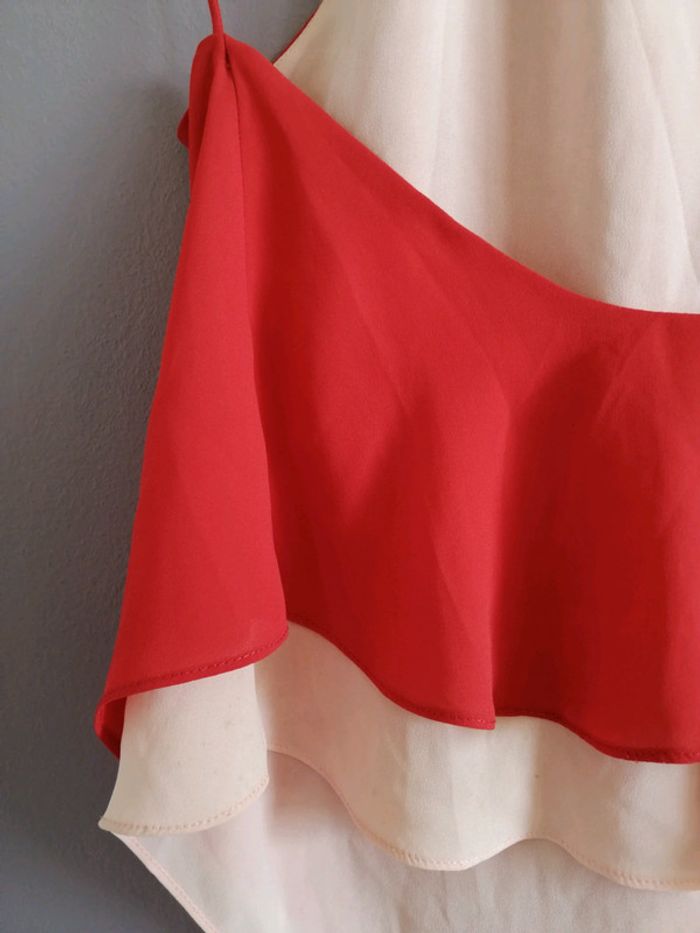 Haut à bretelle rouge Zara - photo numéro 5