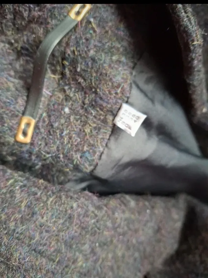 Manteau laine gris foncé noir - photo numéro 6