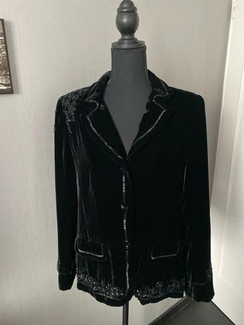 Veste velours noire