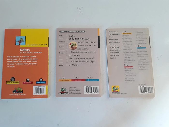 Lot de 3 livres ratus - photo numéro 2