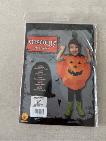 Déguisement citrouille Halloween