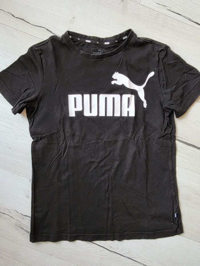 Tee shirt puma 14ans noir et blanc