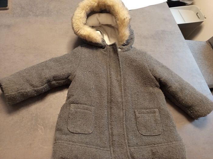 Manteau fourré fille 24 mois