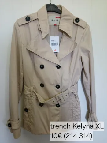214314 trench femme XL
