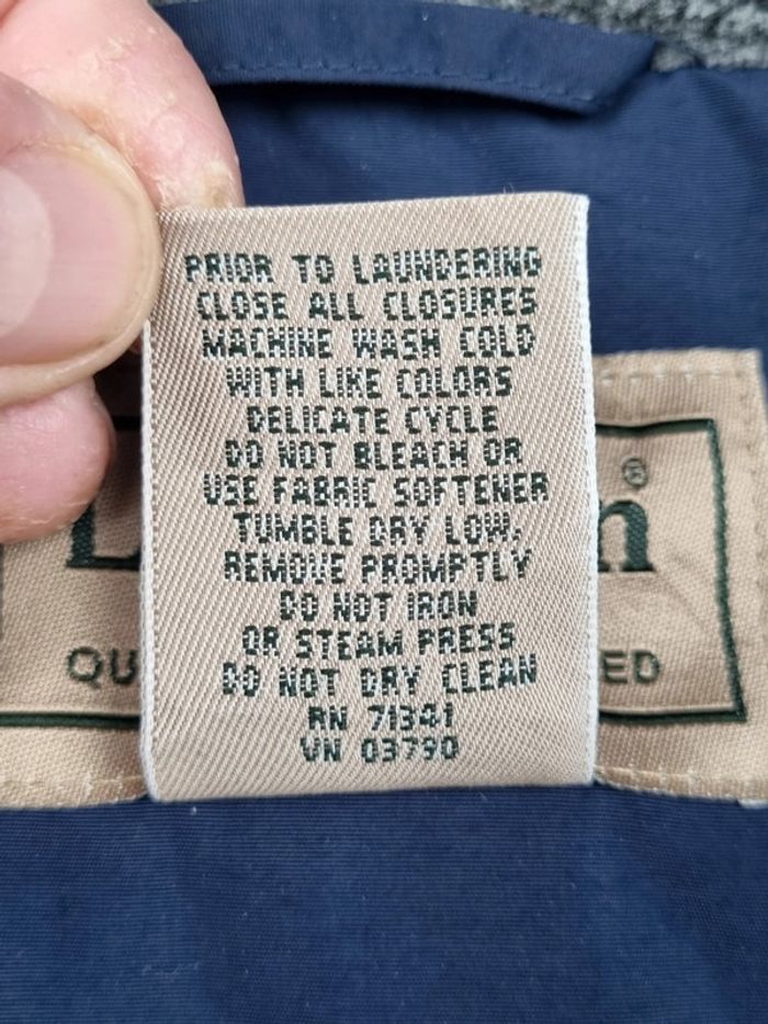 Doudoune sans manches fourrée L.L. Bean bleu marine – Taille L Hommes (mesures en photos) - photo numéro 5