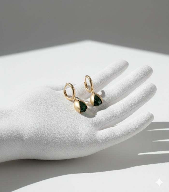 🌹💎boucles d'oreilles pendantes, pièce unique - photo numéro 5