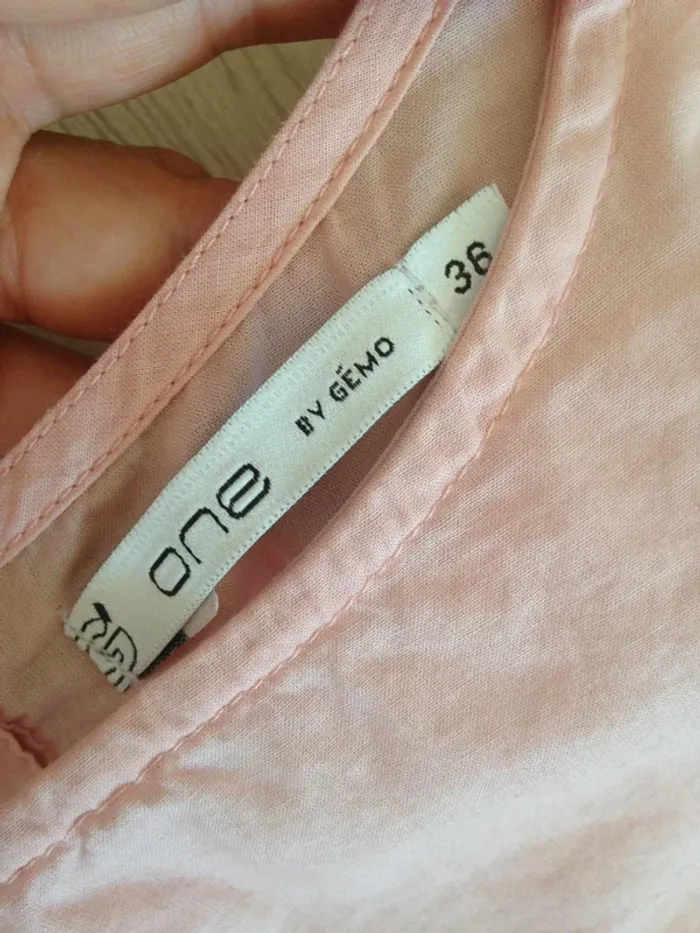 Blouse col rond manches courtes classique S 36 Gémo - photo numéro 6