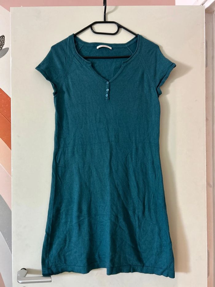 Robe bleu/vert Camaïeu