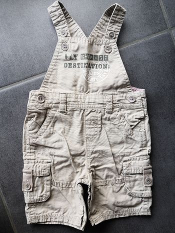 Salopette short garçon 6 mois