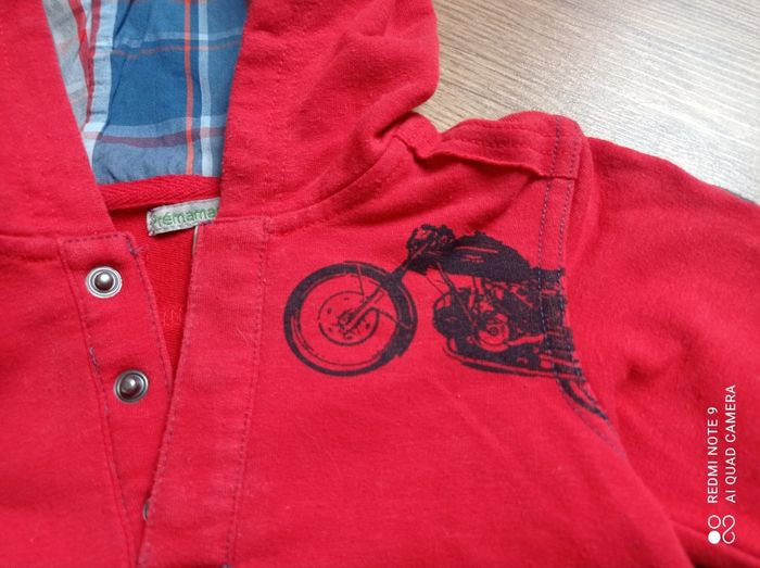 Sweat à capuche garçon, Prémaman, taille 6 mois - photo numéro 3