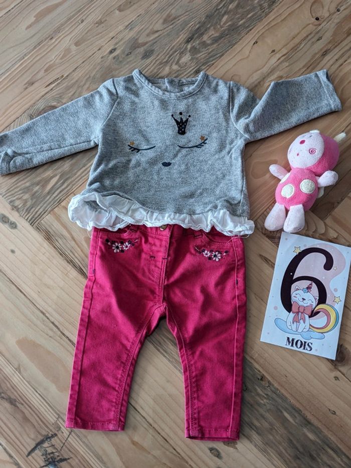 Ensemble pull + pantalon bébé 6mois