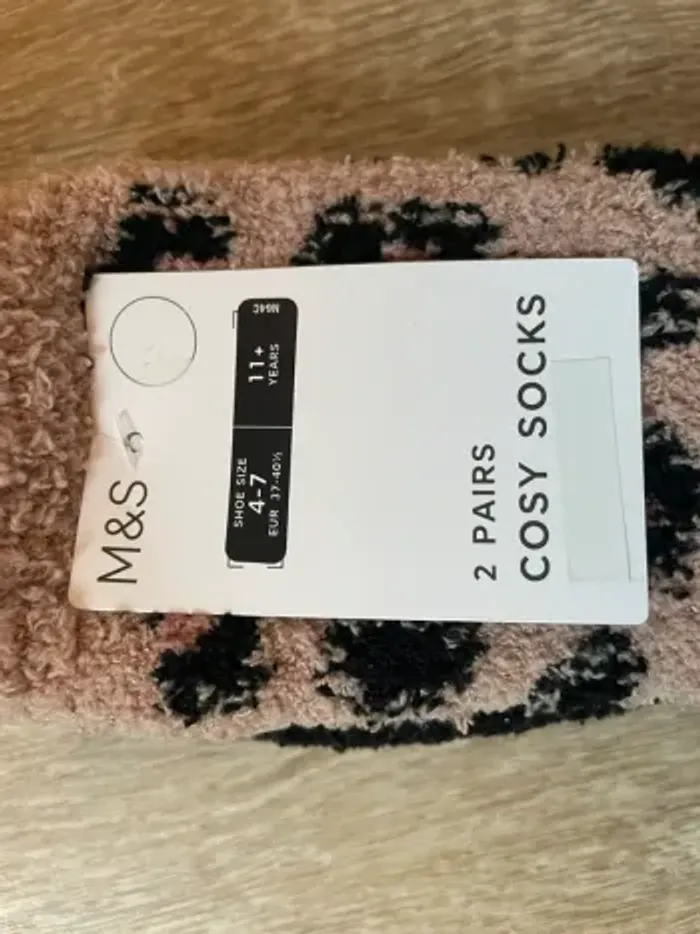 Lot de 2 chaussettes d'hiver antidérapantes et - photo numéro 2