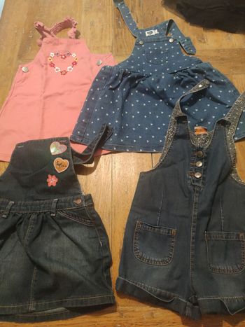 Lot 4 salopettes 24 mois