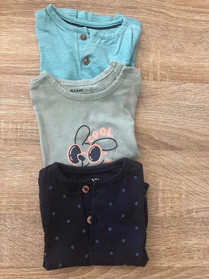 Lot de 3 tee-shirts garçon Kiabi en coton biologique