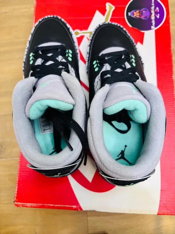Nike Air Jordan 3 Rétro Green Glow T36 - photo numéro 5