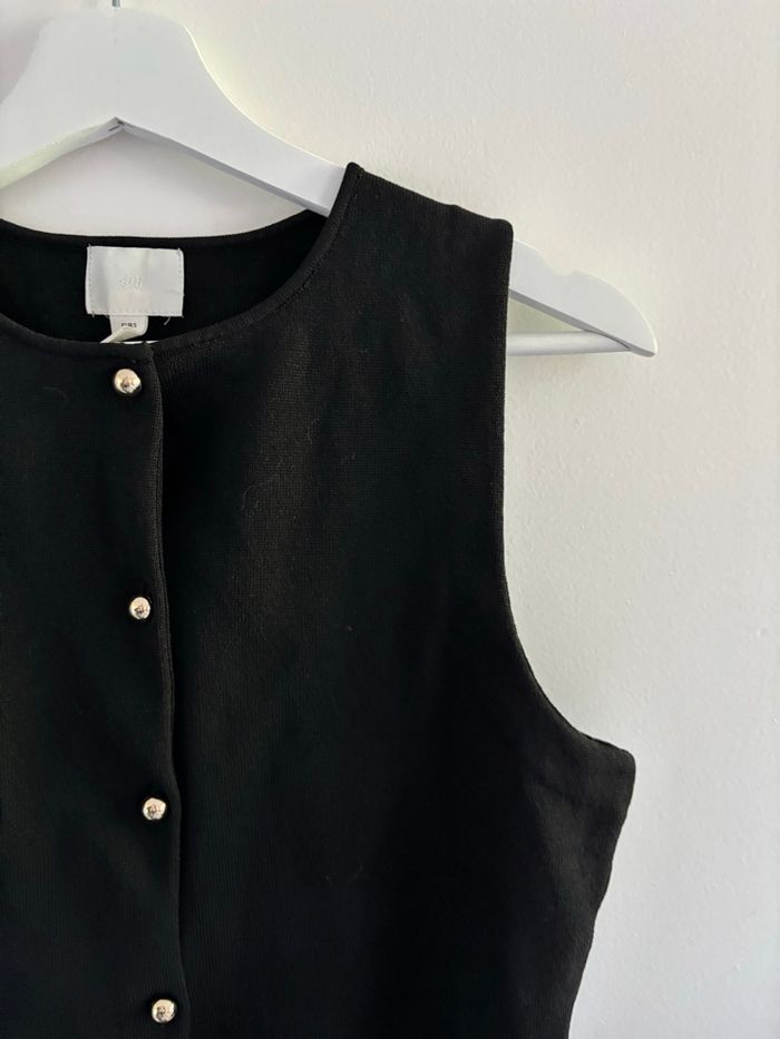 Top chic Zara , taille S noir classe - photo numéro 5
