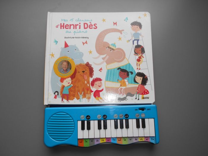 Livre piano: Mes 15 chansons d'Henri Dès au piano