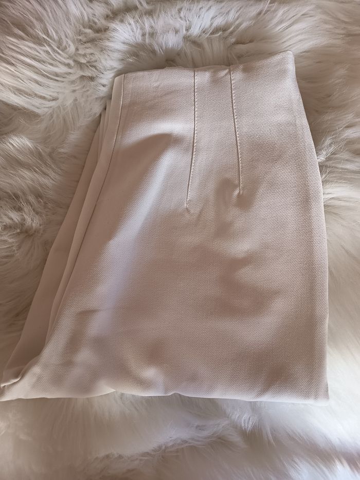 Pantalon a pince blanc stradivarius - photo numéro 3