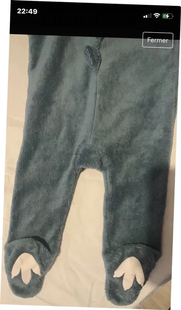 🛑 pyjama / déguisement dinosaure 6 mois 🛑 - photo numéro 4