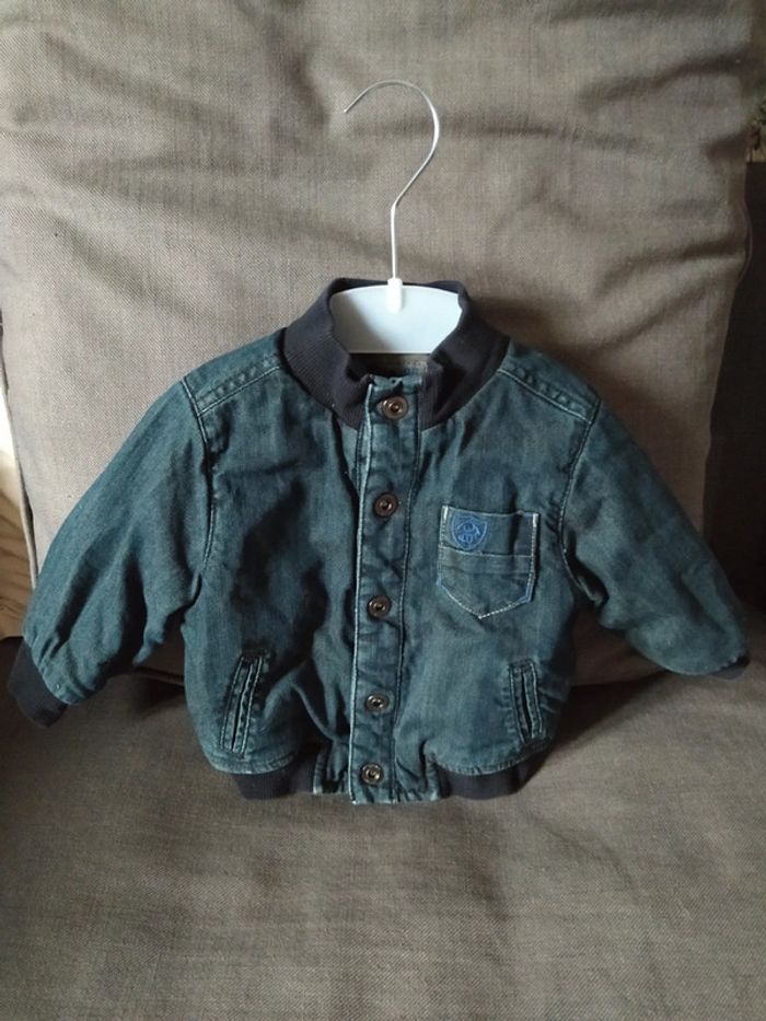 Petit blouson jeans épais - 6 mois - Obaïbi