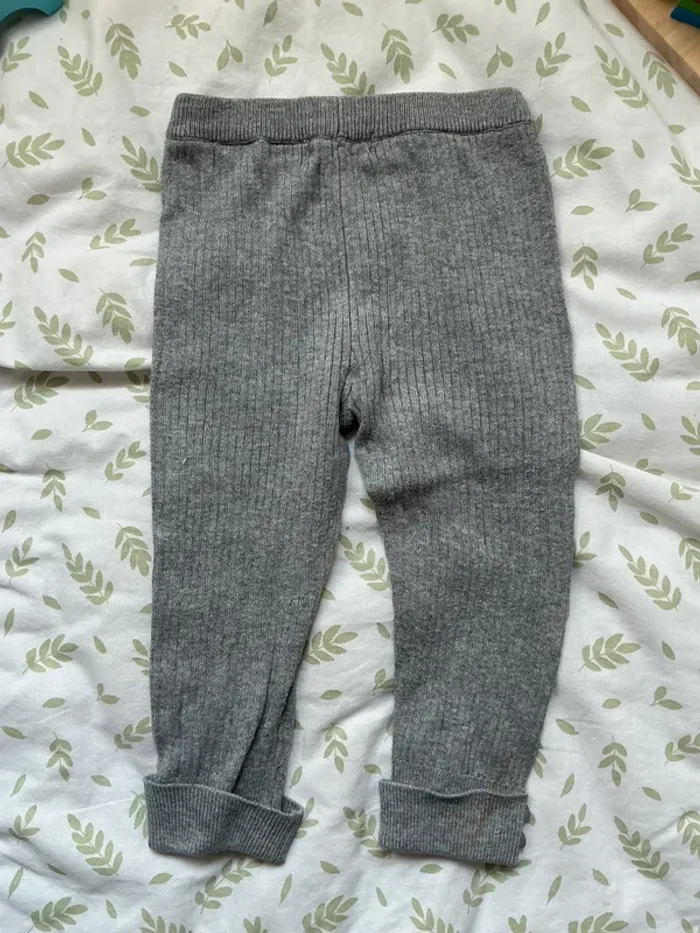 legging côtelé gris zara 9/12 mois - photo numéro 6