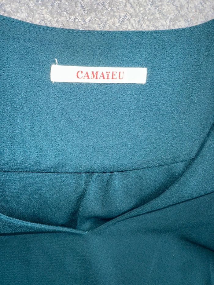 Robe fluide bleu canard / pétrole Camaïeu - photo numéro 2