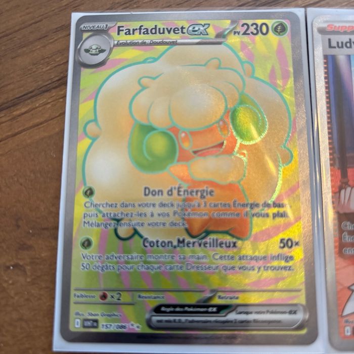 Lot 2 cartes Pokémon foudre noire et flamme blanche - photo numéro 2