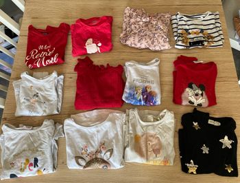Lot de 12 maillots manches longues en 3 ans