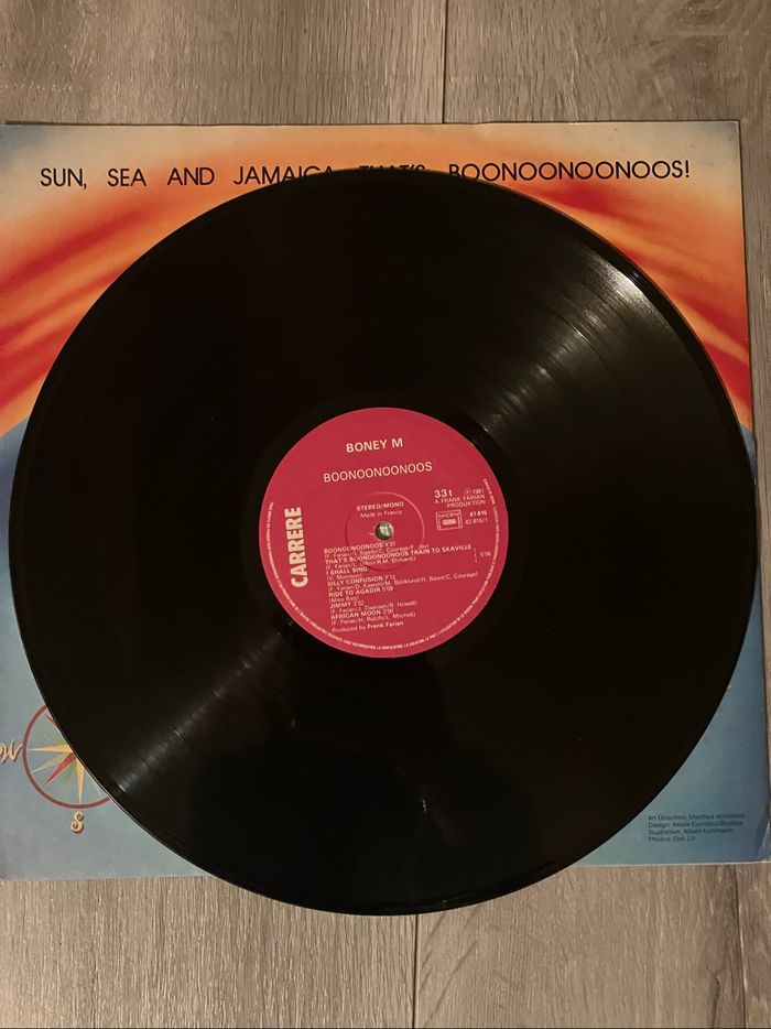 Vinyle 33 tours +grand poster-Boney M-Boonoonoonoos - photo numéro 3