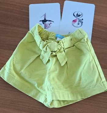 Short jaune _ 18 mois 80 cm _ obaïbi