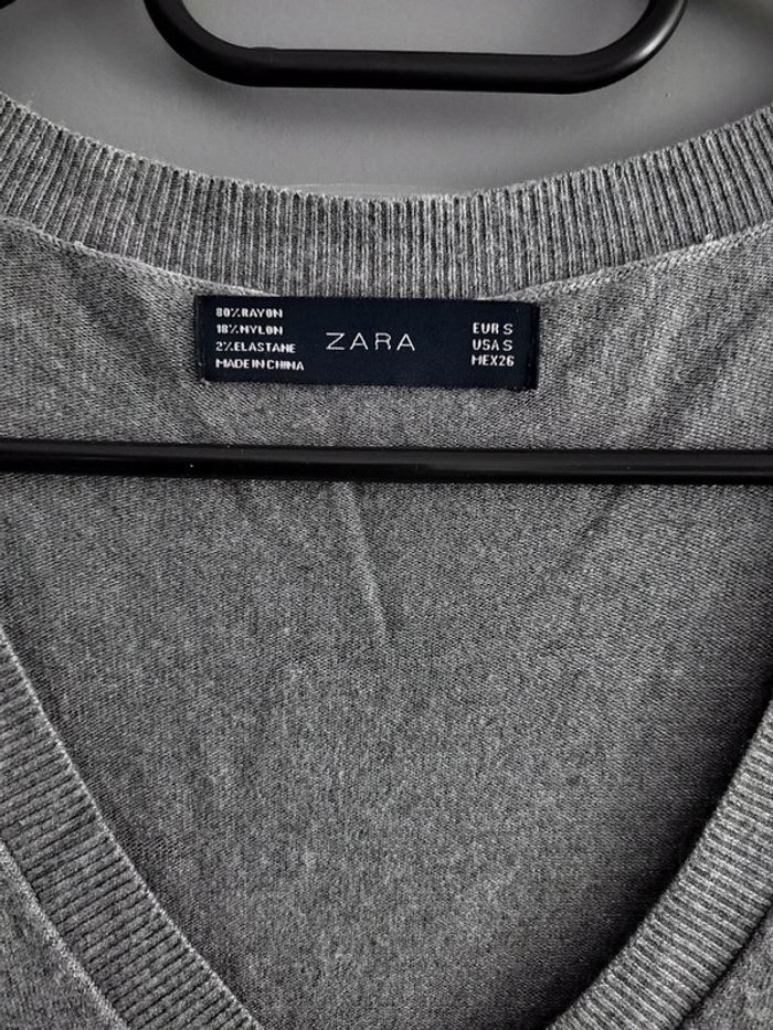 Pull gris Zara - photo numéro 2