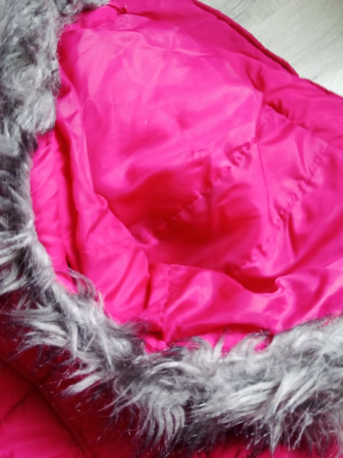 Doudoune mi-longue rose foncée taille 40 - photo numéro 7