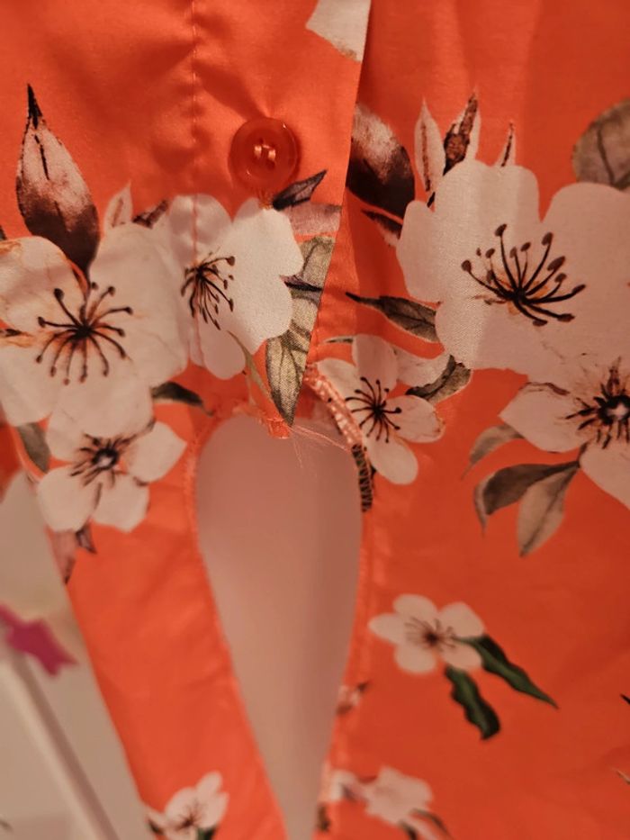 Chemisier manches courtes fleuri - photo numéro 6