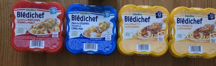 Lot 4 Petits pots bledichef