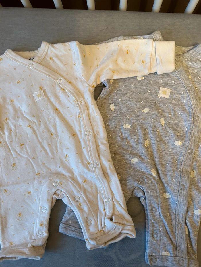 Lot de 2 pyjamas sans pieds