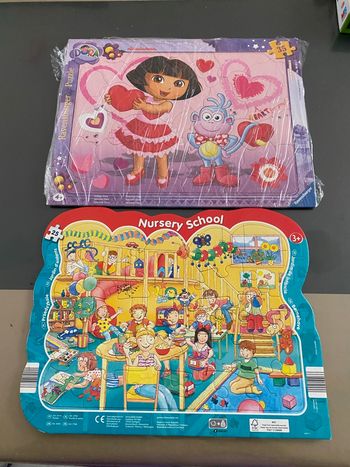 Lot de 2 puzzles enfants dora