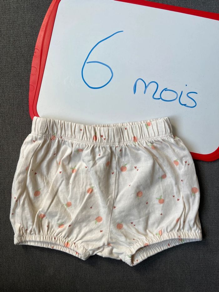 Short léger fruits Kiabi 6 mois