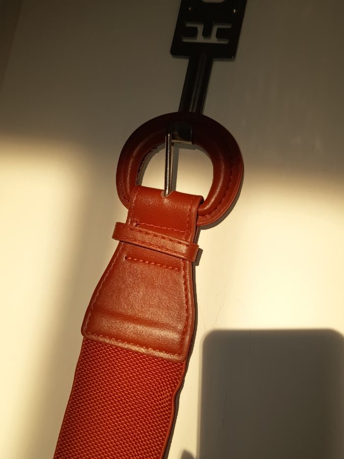 Ceinture élastique marron - photo numéro 3