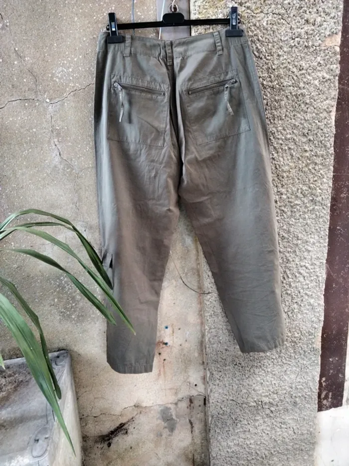 Pantalon léger kaki foncé/clair Côte Anglaise Taille 40 - photo numéro 12