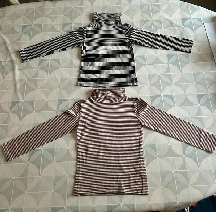 Lot de 2 sous pulls fille - 8 ans - Okaidi - en très bon état