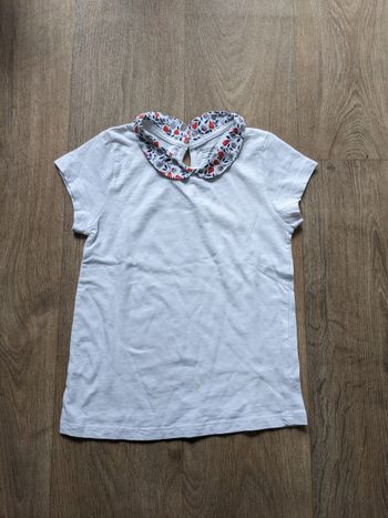 T shirt a col coton bio monoprix 6 ans
