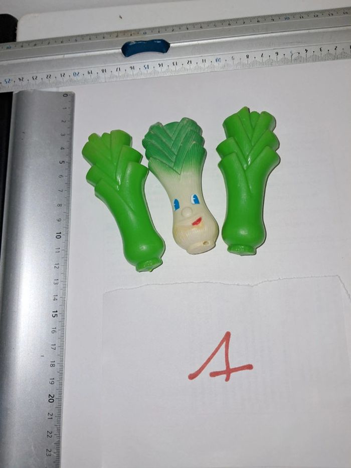 Lot 3 poireaux dînette cuisine primeur marchande épicier