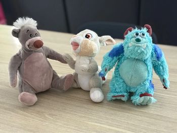 Lot de 3 peluches Disney