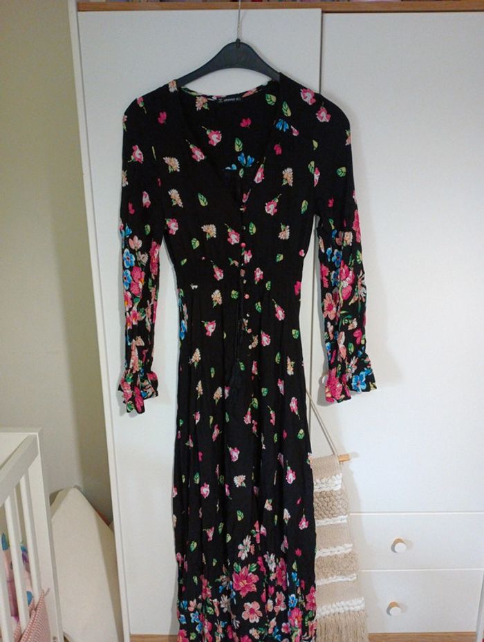 Robe longue fleurie