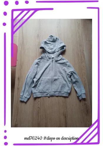 Sweat gilet zippé
